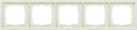 Siemens DELTA style Rahmen 366x82mm 5-fach, titanweiß