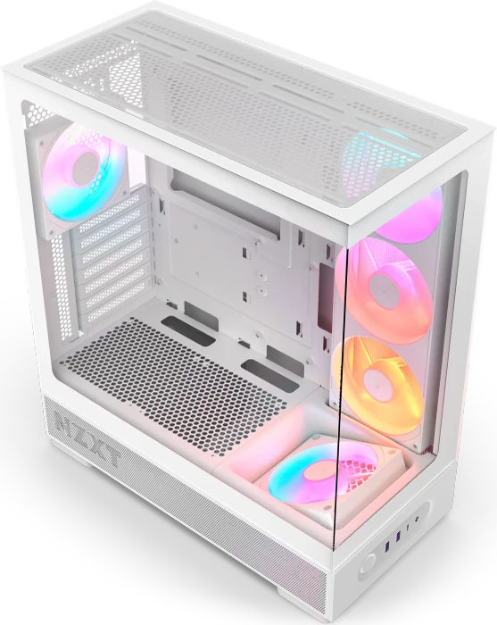 NZXT S5 RGB Deluxe White, Glasfenster
