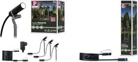 Paulmann Plug & Shine Plantini Basisset 1.4W Gartenspot, 3 Stück