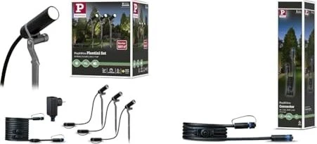 Paulmann Plug & Shine Plantini Basisset 1.4W Gartenspot, 3 Stück