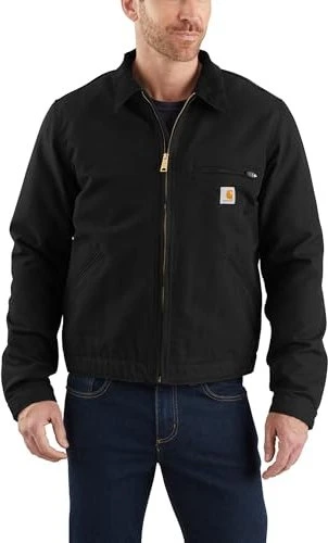 Carhartt Relaxed Fit Duck Blanket Lined Detroit Jacke schwarz (Herren)