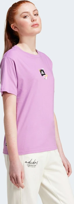 adidas Remoji Graphic T-Shirt kurzarm preloved purple (Damen)