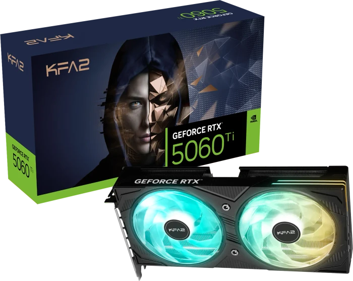 KFA2 GeForce RTX 5060 Ti EX, 8GB GDDR7, HDMI, 3x DP