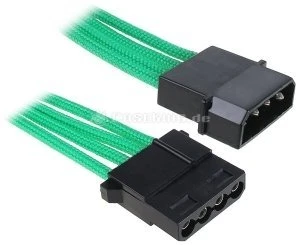 BitFenix Alchemy 4-Pin Molex Verlängerung 45cm, sleeved grün