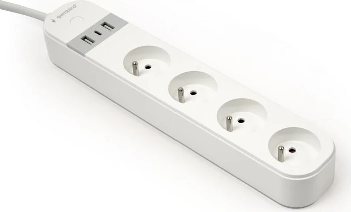 Gembird Smart power strip, 4-fach, 1.5m, weiß