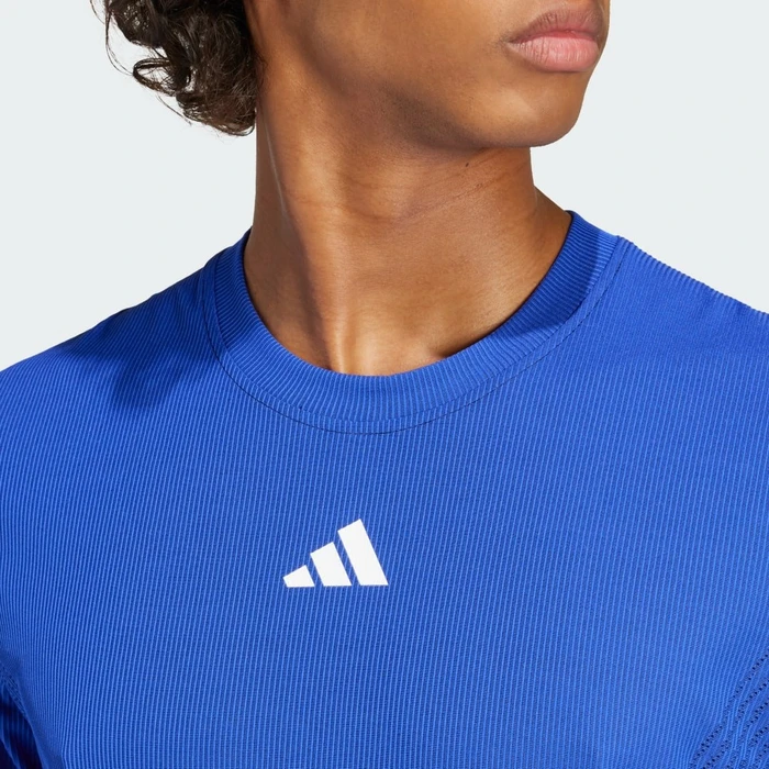 adidas Tennis Pro Airchill FreeLift Funktionsshirt kurzarm lucid blue/black (Herren)