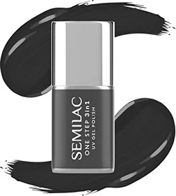 Semilac One Step 3in1 UV Nagellack S190 the black, 7ml