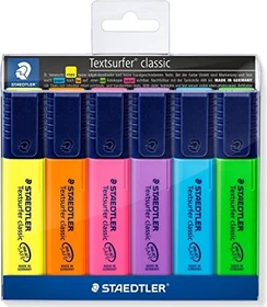Staedtler Textsurfer classic 364 sortiert, 6er-Set, Kunststoffetui