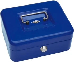 Wedo Größe 2 Geldkassette, blau, Schlüsselschloss