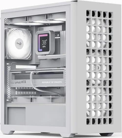 AeroCool D502A White, Glasfenster