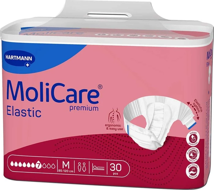 Hartmann MoliCare Premium Elastic 7 Tropfen Schutzhose Größe M, 90 Stück (3x 30 Stück)
