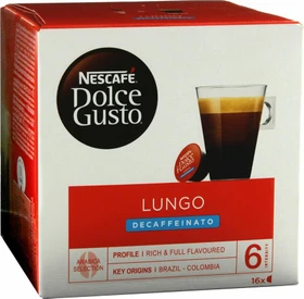 Nestlé Nescafe Dolce Gusto Caffe Lungo Decaffeinato Kaffeekapseln, 80 Stück (5x 16 Stück)