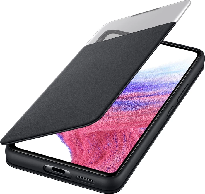 Samsung S-View Wallet Cover für Galaxy A53 5G schwarz