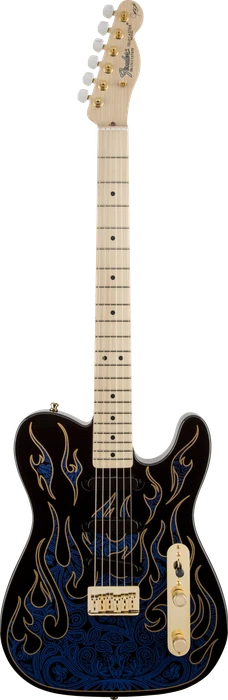 Fender James Burton Telecaster MN Blue Paisley Flames
