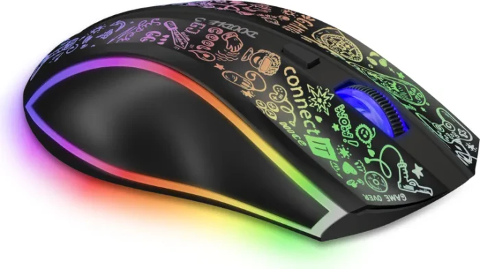 Connect IT Doodle 3 Wireless Gaming Mouse schwarz, USB