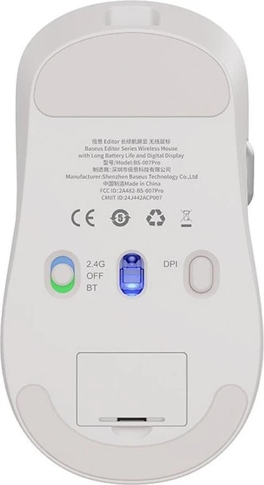 Baseus Editor Wireless Mouse, weiß, USB/Bluetooth