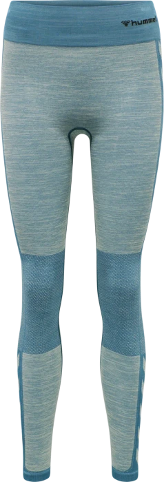 hummel CLEA Seamless Tight Hose lang blue coral/marshmallow (Damen)