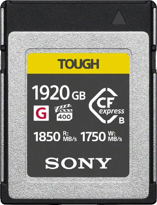 Sony TOUGH CEB-G Series R1850/W1750 CFexpress 2.0 Type B 1.92TB
