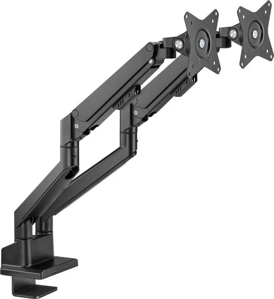 Wentronic Goobay Doppel-Monitorhalterung mit Gasdruckfeder