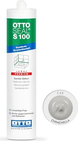Otto-Chemie Ottoseal S 100 C45 Sanitär-Silikonkleber chinchilla, 300ml