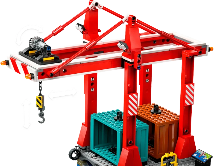 LEGO City - Hafen mit Frachtschiff