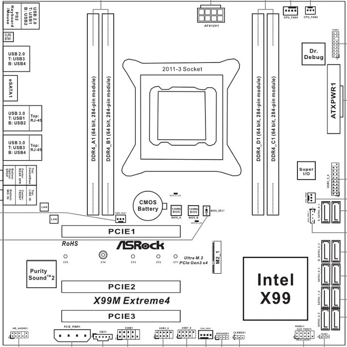 ASRock X99M Extreme4 (Intel 2011-3)