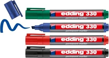 edding 330 Permanentmarker sortiert, 4er-Set