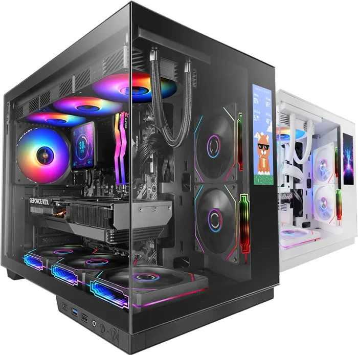 Mars Gaming MC-Mirage White, Glasfenster