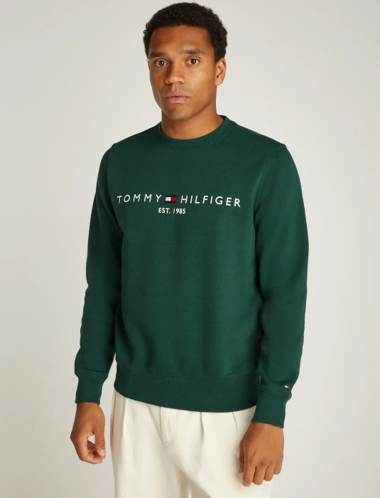 Tommy Hilfiger Rundhals mit Logo Stickerei Sweatshirt (Herren)