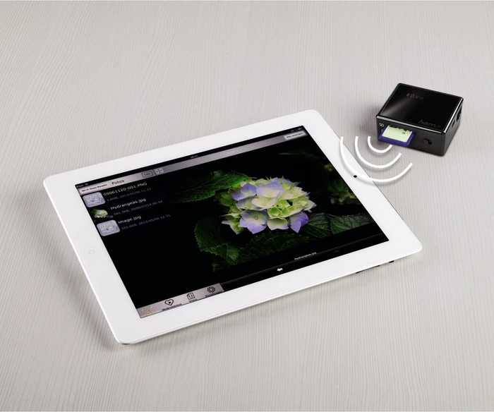 Hama Wi-Fi Single-Slot-Cardreader, 2.4GHz WLAN, USB 2.0 Mini-B [Buchse]