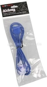 BitFenix Alchemy SATA-Stromadapter 4-Pin [IDE] auf 15-Pin [SATA] 45cm, sleeved blau/blau