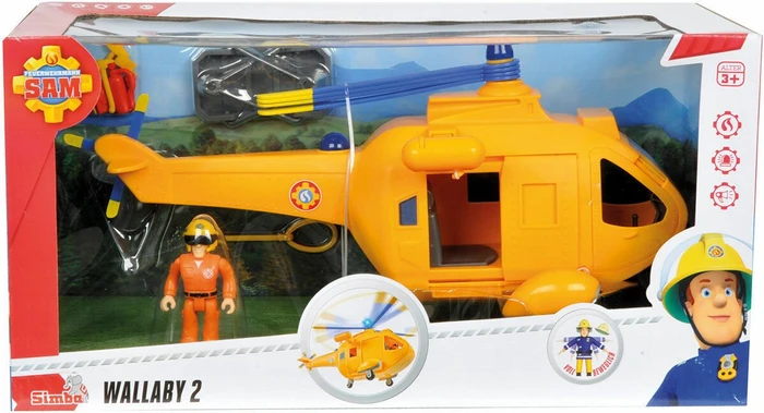 Simba Toys Feuerwehrmann Sam - Wallaby II mit Figur (109251002)