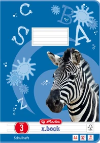 Herlitz x.book Schulheft, A4, Lineatur 3, 32 Blatt