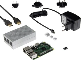 Raspberry Pi 3 Modell B, Mediacenter-Set, 16GB microSD
