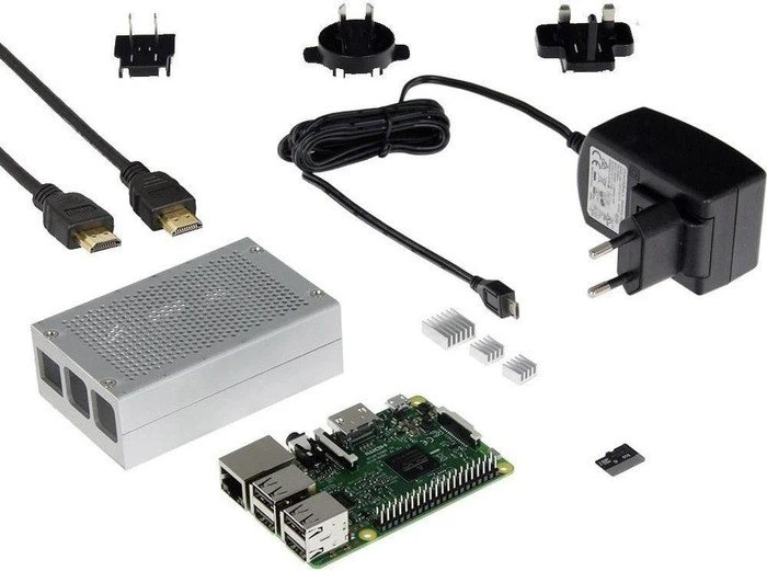 Raspberry Pi 3 Modell B, Mediacenter-Set, 16GB microSD