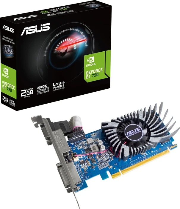 ASUS GeForce GT 730 BRK EVO, GT730-2GD3-BRK-EVO, 2GB DDR3, VGA, DVI, HDMI