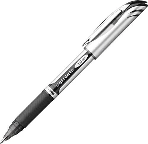 Pentel EnerGel BL110 1.0mm/0.5mm Gelroller schwarz/silber