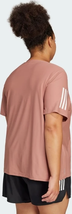 adidas Own The Run große Größen Laufshirt kurzarm warm clay (Damen)