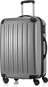 Hauptstadtkoffer Alex Spinner erweiterbar 65cm silber glänzend