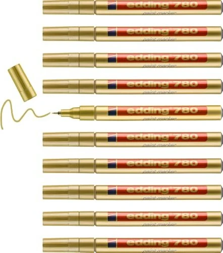 edding 780 Lackmarker gold, 10er-Pack