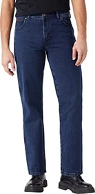 Wrangler Texas Regular Straight Jeans coalblue stone (Herren)