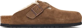 Birkenstock Boston Lammfell dark tea (Damen)
