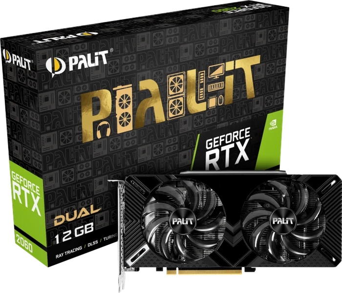 Palit GeForce RTX 2060 Dual 12GB, 12GB GDDR6, DVI, HDMI, DP