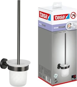tesa Moon Graphite WC-Bürstenhalter inkl. Klebelösung graphit
