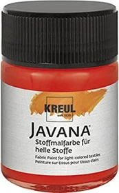 Kreul Javana Stoffmalfarbe für helle Stoffe, rot, 50ml