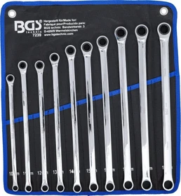 BGS technic Schraubenschlüsselsatz inkl. Tasche, 10-tlg.