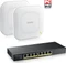 Zyxel GS1915 Desktop Gigabit Smart Switch, 8x RJ-45, 60W PoE+, Bundle (1x) Vorschaubild