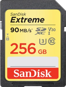 SanDisk Extreme R90/W60 256GB, UHS-I U3, Class 10