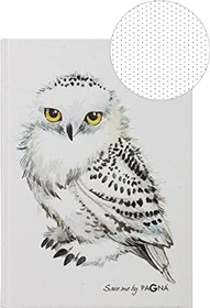 Pagna Save me Notizbuch, A5, punktiert, Karton-Cover, Motiv Eule, 64 Blatt