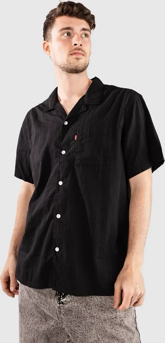 Levi's Sunset Standard Camp Hemd kurzarm ember detail/stripe/jet black (Herren)